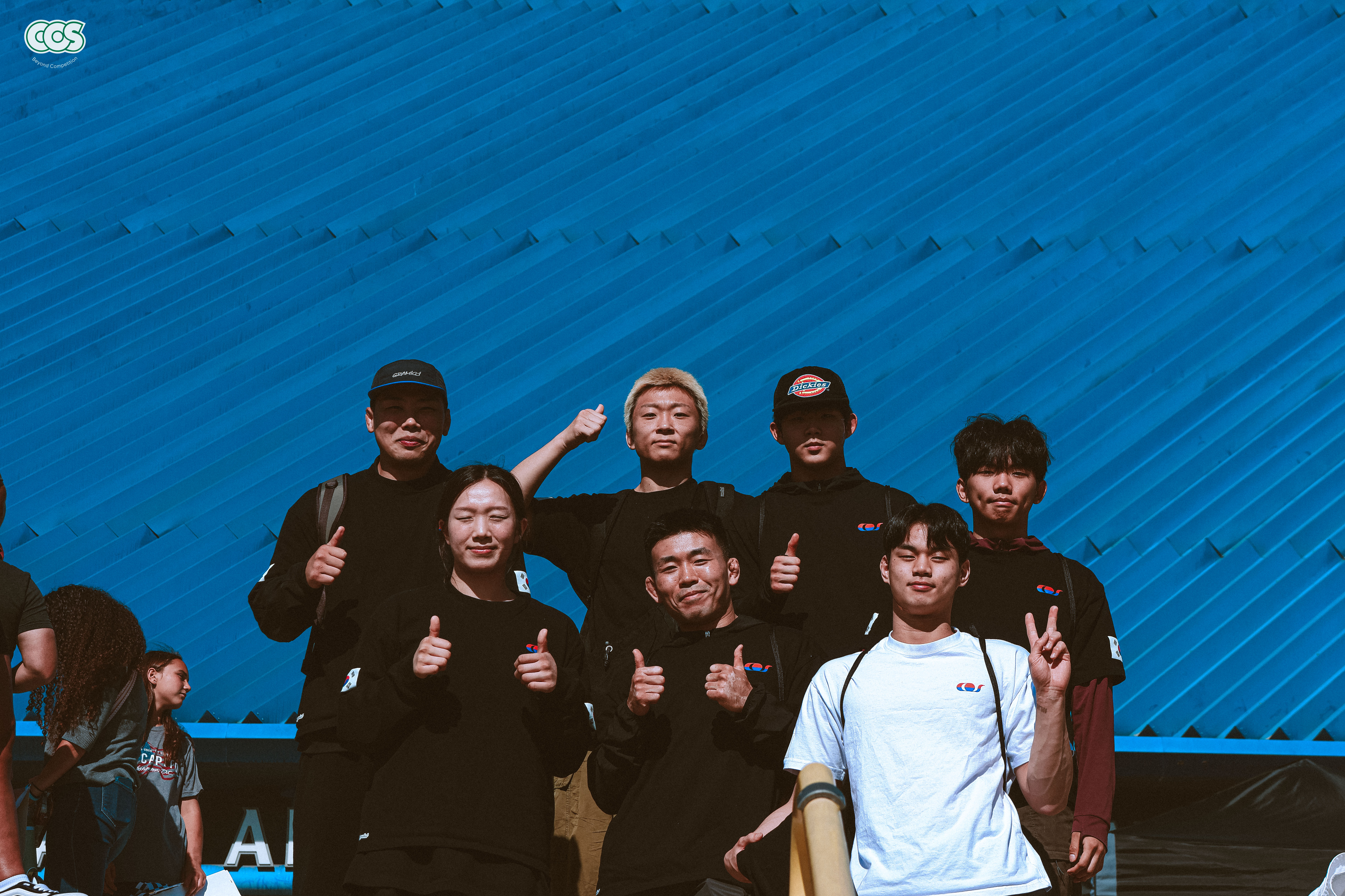 With our teammates